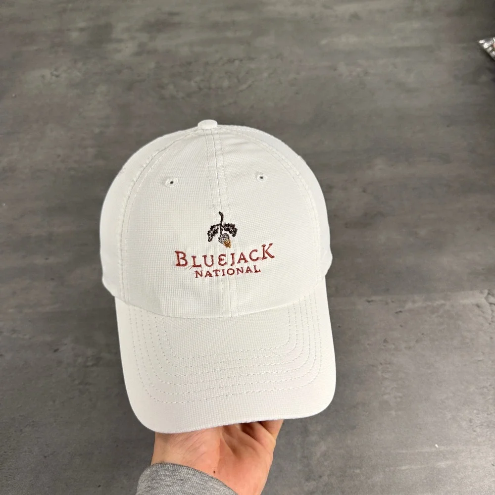 Imperial Bluejack National Hat White‎ Golf Performance Adjustable Cap Texas